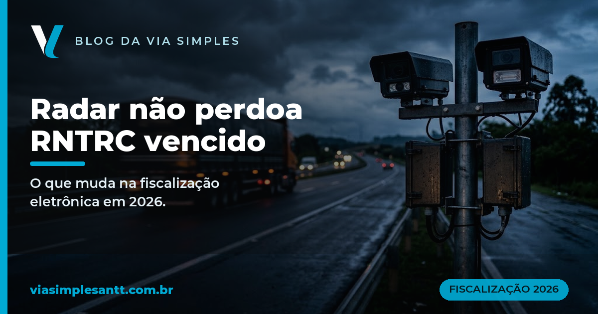 Fiscalização eletrônica da ANTT em 2026: o que muda pro caminhoneiro